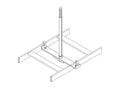 Chatsworth 12362-006 Cable Runway Center Support Kit; 6.56INW; Gold
