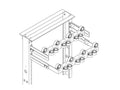 Chatsworth 11570-123 Cable Strain Relief Bracket; 23INW x 2INH; Gray
