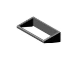 Chatsworth 11583-719 Flush-Mounted Wall Bracket; 19INW x 5.75IND; Black