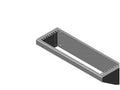 Chatsworth 11583-719 Flush-Mounted Wall Bracket; 19INW x 5.75IND; Black