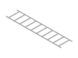 Chatsworth 14300-704 Adjustable Cable Runway; 1.5IN H x 4IN W x 119.5IN L (38 mm x 102 mm x 3035 mm); Black