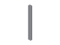 Chatsworth 33004-702 Full Height Filler Panel Support Extrusion, Build To Spec, Ten 96 in Pieces, Black