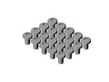 Chatsworth 37940-001 RMR Modular Enclosure Hardware Kit, M5.5 x 9, Tapping Torx, Pan Head, Steel, 20 Pack; Zinc