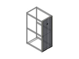 Chatsworth 39780-728 Single Perforated Metal Front Door for ZetaFrame Cabinet; for 48U x 31.5INW (800 mm) Cabinet; Black