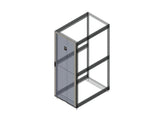 Chatsworth 39780-728 Single Perforated Metal Front Door for ZetaFrame Cabinet; for 48U x 31.5INW (800 mm) Cabinet; Black