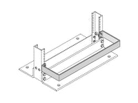 Chatsworth 40056-E23 Equipment Guard Rail; 23 IN W x 7 IN D; Glacier White
