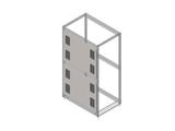 Chatsworth 39774-7EC Side Panel with Grommets for ZetaFrame Cabinet; for 52U x 43.3IND (1100 mm) Cabinet; 8 Cable Openin
