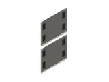 Chatsworth 39774-7EC Side Panel with Grommets for ZetaFrame Cabinet; for 52U x 43.3IND (1100 mm) Cabinet; 8 Cable Openin
