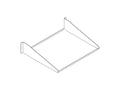 Chatsworth 40750-119 Standard Single-Sided Steel Shelf; Gray