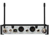 Shure SLXD4D+TA=-G57 SLXD4D+ Digital 2-Channel Wireless Receiver (1/2 rack) with 24 bit/48 kHz audio conversion, mic/line level switchable