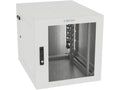 Vertiv GL24WMCMM-W-SE-00-CM WM Premium 12Ux24x32 Gray, Rails feature a horizontal/vertical cable tie down pattern and provisions for optional cable management D rings