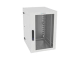 Vertiv GL36WMCMP-W-SE-00-CM WM Premium 19Ux24x32 Gray - Offset mounting rails create nearly 3.5 in of dedicated cable management space between the rail and side