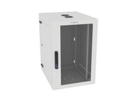 Vertiv GL36WMCMP-W-SE-AF-00 WM Premium 19Ux24x32 Gray - Offset mounting rails create nearly 3.5 in of dedicated cable management space between the rail and side