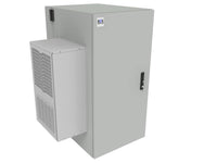 Vertiv BXWM04-25U32-GY-SH-AC041 WM NEMA4 25Ux24x32 1200 W AC Gray, Internal security mechanism through center section allows opening the center/rear section only when the