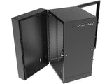 Vertiv GL36WMP-B-00 WM Essential 19Ux21x24 FanGray - Reversible mounting for left-hand or right-hand opening - Provisions on top and bottom for fan assembly