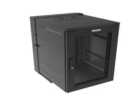 Vertiv GL36WDXM-B-SH-AF WDX WM 18UX24X32 MESH BLACK FAN - Removable rectangular gland plate on top of the rear section features nominal concentric conduit knockouts