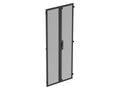 Vertiv 8402E-24SM-B E Es Door Split Rnd Mesh 84 X 24 in Blk