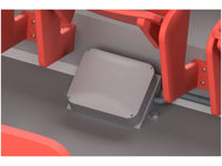 Oberon 1020-12125 Skybar NEMA 4X Plastic Wi-Fi Access Point Enclosure with Opaque Screw-on Cover, 16.3INH x 14.4INW x 5.5IND (413 mm x 365 mm x 140 mm), Light Gray