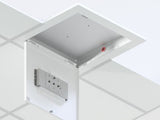 Oberon 1047-ARSTC400-T Locking Suspended Ceiling Tile Access Point Enclosure, 3H x 18.5W x 18.5D (76 mm x 470 mm x 470 m