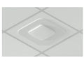 Oberon 1444-ARSTC460 Recessed Suspended Ceiling Tile Access Point Mount, 3.5H x 14W x 14D (89 mm x 360 mm x 360 mm) Back Box, Spring-Attached Arista C-460 Access Point