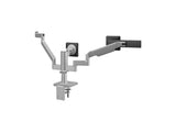 Humanscale X23SCSBC121NNNN MFlex M2 Arms - Triple Bracket for 3 Monitors - Silver - 4/Dynamic - Slider - Standard 100mm