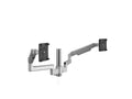 Humanscale X22SETBT121NNNN MFlex M2 Arms - Dual Bracket for 2 Monitors - Silver - 8in/Dynamic - Standard Tilt - Standard 100mm x 100mm, black - Technology - 12in