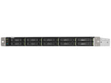 QNAP TS-H1090FU-7232P-32G-US 10-Bay 1U all flash NAS, U.2/U.3 NVMe Gen 4 x 4 and SATA 6Gbps bays, AMD EPYC 7232P 8C/16T Processor, 32GB RDIMM DDR4 ECC RAM, 25GbE, 2.5 GbE
