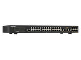 QNAP QSW-M2130-4C2S24T-US Rackmount L2 Managed Switch, 24x 2.5GbE RJ45 + 4x 10GbE Combo + 2x 10GbE SFP+
