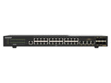 QNAP QSW-M2130-4C2S24T-US Rackmount L2 Managed Switch, 24x 2.5GbE RJ45 + 4x 10GbE Combo + 2x 10GbE SFP+