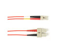 Black Box FOCMPM4-007M-SCLC-RD OM4 50/125 Multimode Fiber Optic Patch Cable - OFNP Plenum, SC to LC, Red, 7-m (23.0-ft.)
