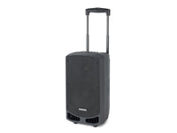 Samson SAXP310W-K All-in-one portable PA system that weighs 27.5lb; Internal rechargeable lithium ion battery for up to 12 hours of continuous use