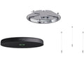 Sennheiser 700510 TeamConnect Ceiling M Plus-S Surface-Mount Kit, Black