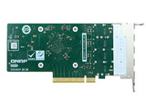 QNAP QXG-10G4SF-BCM Quad-port SFP+ 10GbE network expansion card; low-profile formfactor; PCIe 4.0 x8; Broadcom 57502