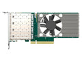QNAP QXG-25G4SF-BCM Quad-port SFP 28 25GbE network expansion card, low-profile formfactor, PCIe 4.0x8; Broadcom 57504
