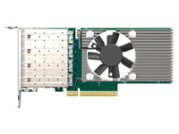 QNAP QXG-25G4SF-BCM Quad-port SFP 28 25GbE network expansion card, low-profile formfactor, PCIe 4.0x8; Broadcom 57504