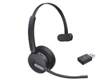 Yealink WH64 (1208688) Hybrid Headset Black On-Ear Wireless Bluetooth Mono 20 20000 Bluetooth 5.2 3 microphones MEMS 1 x Type-C USB 2.0 port