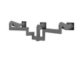 Humanscale X82HCTBD2422CTB M/Flex M8 Pro Quad Monitor Arm, Stacked (Two Over Two), 4IN/Dynamic Links, 24IN Post, 100x100mm VESA, White with White Trim