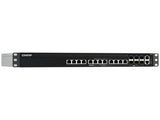 QNAP QSW-M5218P-6F12T-US QSW-M5218P-6F12T Rackmount Managed Switch, 6 ports 25GbE SFP28, 12 ports 10GbE RJ45 with PoE 802.3bt(90W), PoE budget 470W, L2 managed