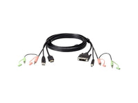 ATEN 2L7D02DH 6 USB HDMI to Dvi-d KVM Cable with Audio