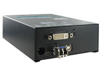 Black Box ACX1T-11V-SM Compact KVM Extender Transmitter - Single-Monitor, DVI-I, USB-HID, IR Remote Control, (1) Singlemode Fiber