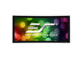 Elite Screens CURVE135WH2 Lunette 2 Series, 135 Diag. 16:9, Curved Home Theater Fixed Frame Projector Screen