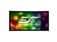 Elite Screens CURVE150WH2 Lunette 2 Series, 150 Diag. 16:9, Curved Home Theater Fixed Frame Projector Screen