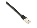 Black Box EVNSL0172BK-0007 CAT5e 100-MHz Stranded Ethernet Patch Cable with Slim Form-Factor Molded Boot - Shielded (F/UTP), CM PVC (RJ45 M/M), Black, 7-ft. (2.1-m)