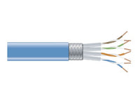 Black Box EVNSL0611A-1000 CAT6 400-MHz Solid Ethernet Bulk Cable - Shielded (F/UTP), CMP Plenum, Blue, 1000-ft. (304.8-m) Spool