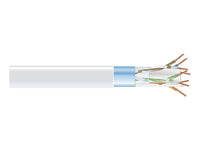 Black Box EVNSL0615A-1000 CAT6 400-MHz Solid Ethernet Bulk Cable - Shielded (F/UTP), CMP Plenum, White, 1000-ft. (304.8-m) Spool