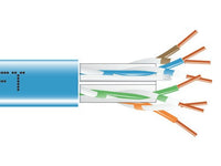 Black Box EYN871B-PB-1000 CAT6 550-MHz Solid Ethernet Bulk Cable - Unshielded (UTP), CMP Plenum, Blue, 1000-ft. (304.8-m) Pull-Box