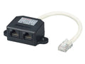 Black Box FAU962 CAT5e Cable Adapter Doubler - (1) RJ45 Male (2) RJ45 Female