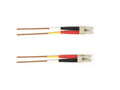 Black Box FOCMP10-010M-LCLC-BR OM3 50/125 Multimode Fiber Optic Patch Cable - OFNP Plenum, LC to LC, Brown, 10-m (32.8-ft.), GSA, TAA/