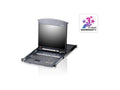 ATEN KL1508AN 19.8-PORT CAT5 DUAL RAIL LCD KVM