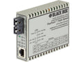 Black Box LMC1017A-MMSC Gigabit Ethernet (1000-Mbps) Media Converter - 10/100/1000-Mbps Copper to 1000-Mbps Multimode Fiber, 850nm, 550m, SC